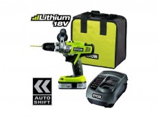Аккумуляторный шуруповерт Ryobi CDA18021B с системой Autoshift в наборе