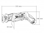 Аккумуляторная сабельная пила Makita JR100DZ
