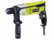 Ударная сетевая дрель Ryobi RPD 1200K. Купить электрическую 2-х скоростную дрель шуруповерт 1200Вт