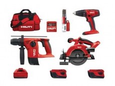 Набор инструментов Hilti аккумулятор + перфоратор TE6A + шуруповерт SF6A + пила SCW22A