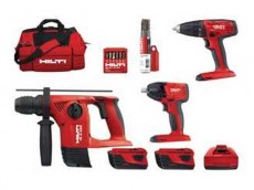 Аккумуляторный набор инструментов Hilti аккумулятор+TE 4-A+SFC 22-A+SIW 22-A. Купить сумку 3в1