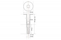 Тарельчатый дюбель с гвоздем для монтажа GNINR-90-6-IP